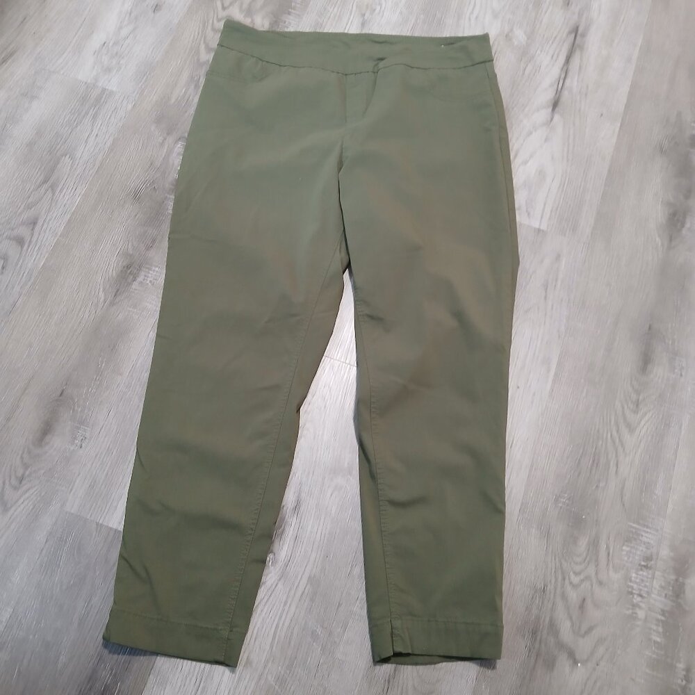 Soft Surroundings Pull-on Light Neutral Olive Green Pants Size XL
